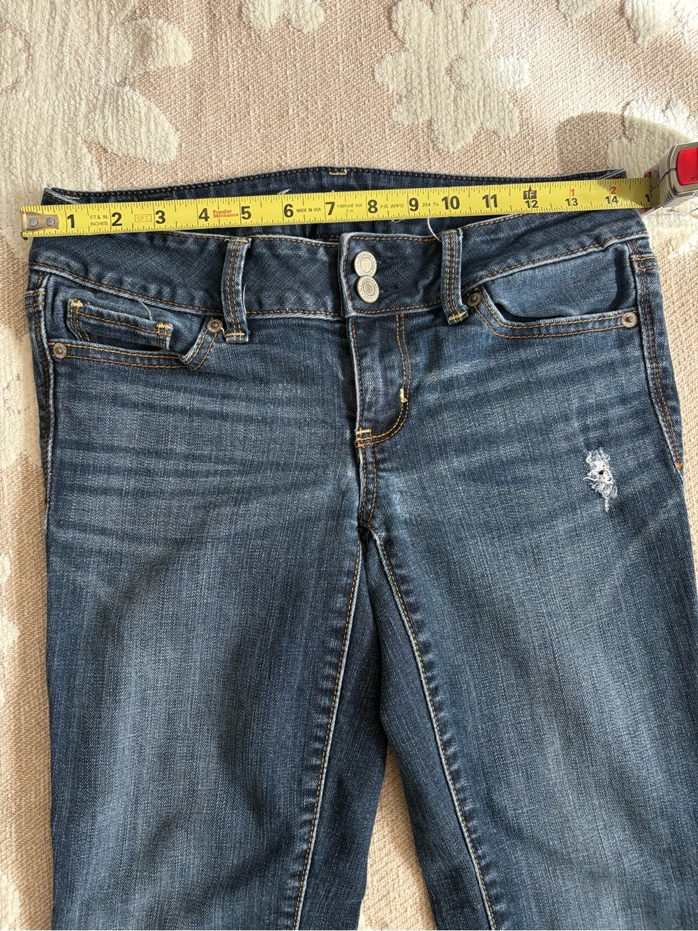 American Eagle Outfitters Women's Dark Blue Skinny Jeans